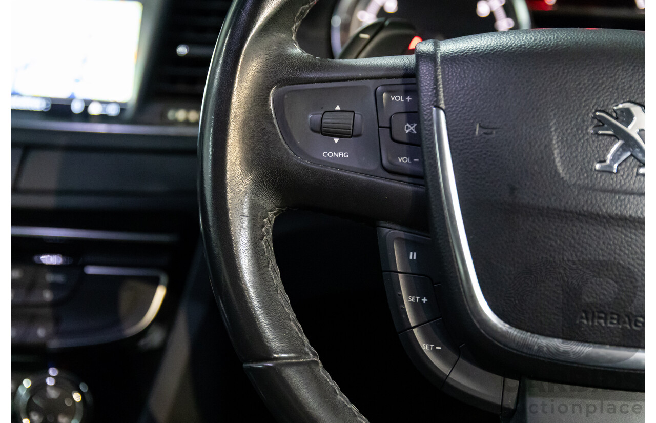 8/2013 Peugeot 508 Allure 1.6T MY13 4d Sedan Nera Black Pearl Turbo 1.6L