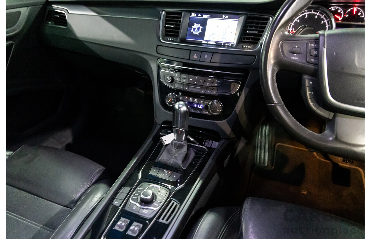 8/2013 Peugeot 508 Allure 1.6T MY13 4d Sedan Nera Black Pearl Turbo 1.6L