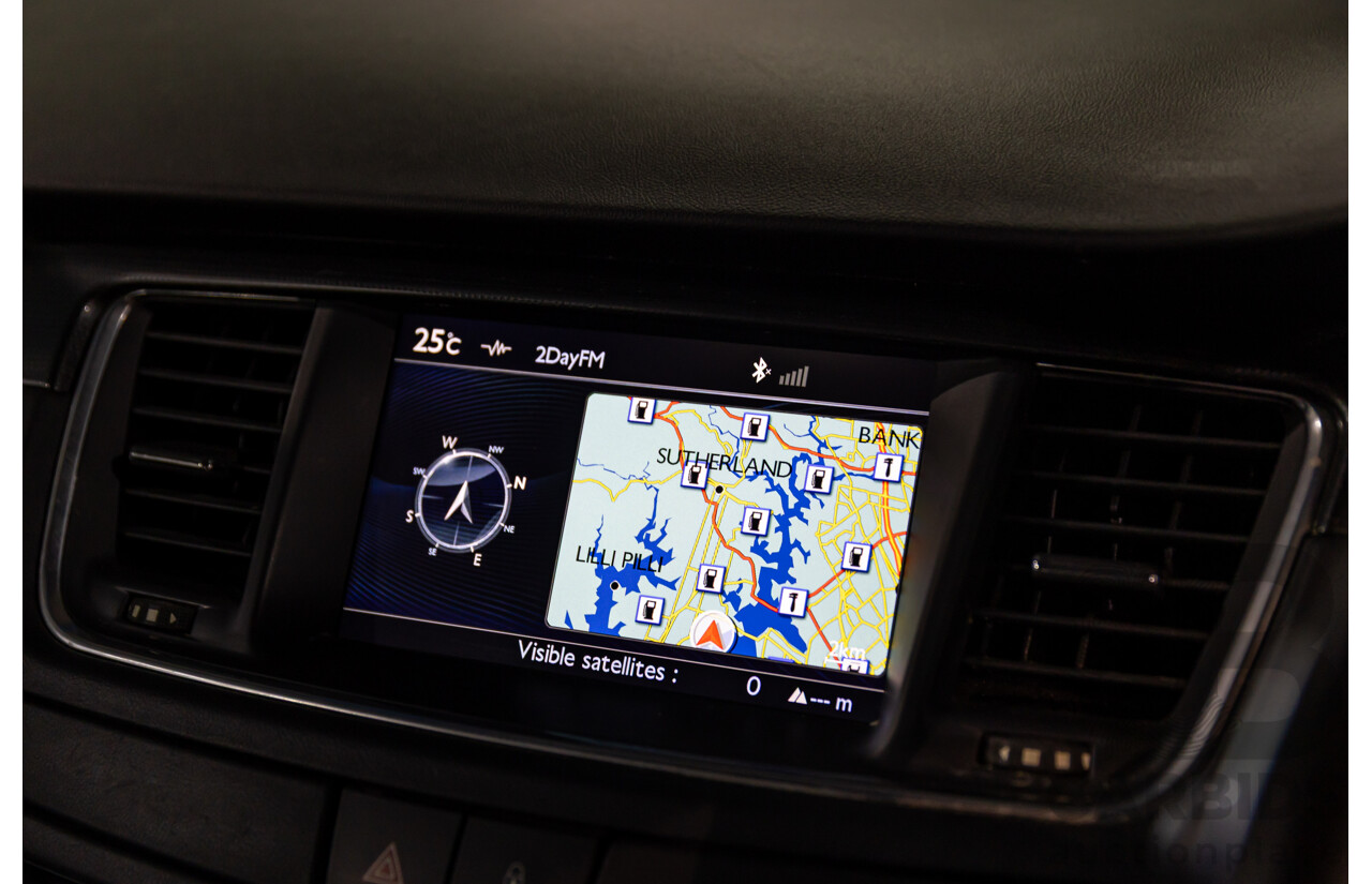 8/2013 Peugeot 508 Allure 1.6T MY13 4d Sedan Nera Black Pearl Turbo 1.6L