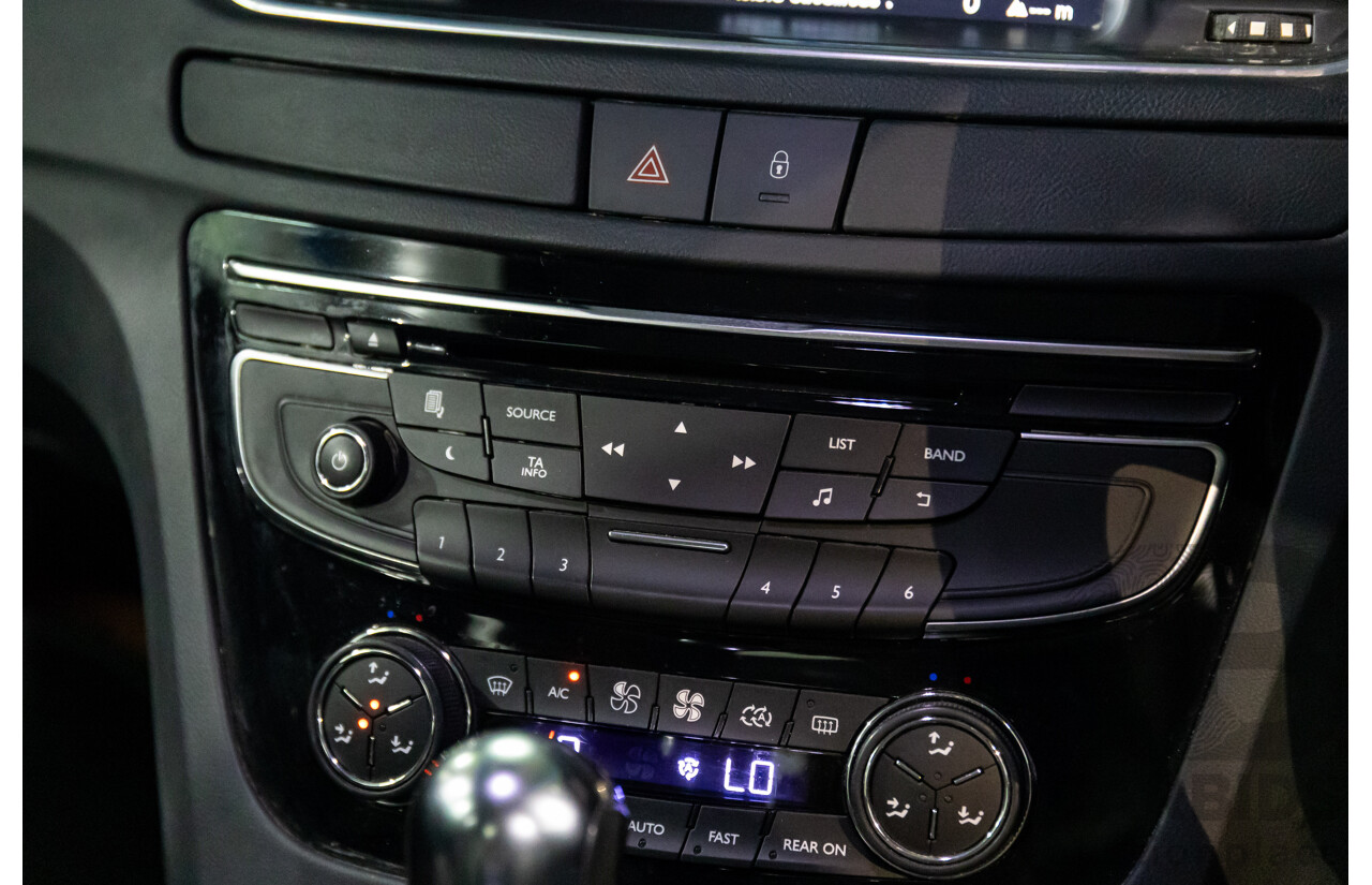 8/2013 Peugeot 508 Allure 1.6T MY13 4d Sedan Nera Black Pearl Turbo 1.6L