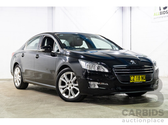 8/2013 Peugeot 508 Allure 1.6T MY13 4d Sedan Nera Black Pearl Turbo 1.6L