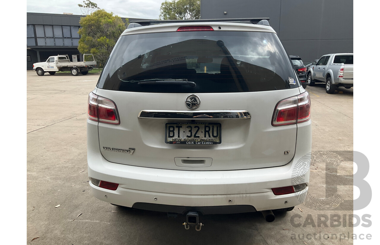 12/2012 Holden Colorado 7 LT (4x4) RG 4d Wagon Summit White Turbo Diesel 2.8L - 7 Seater