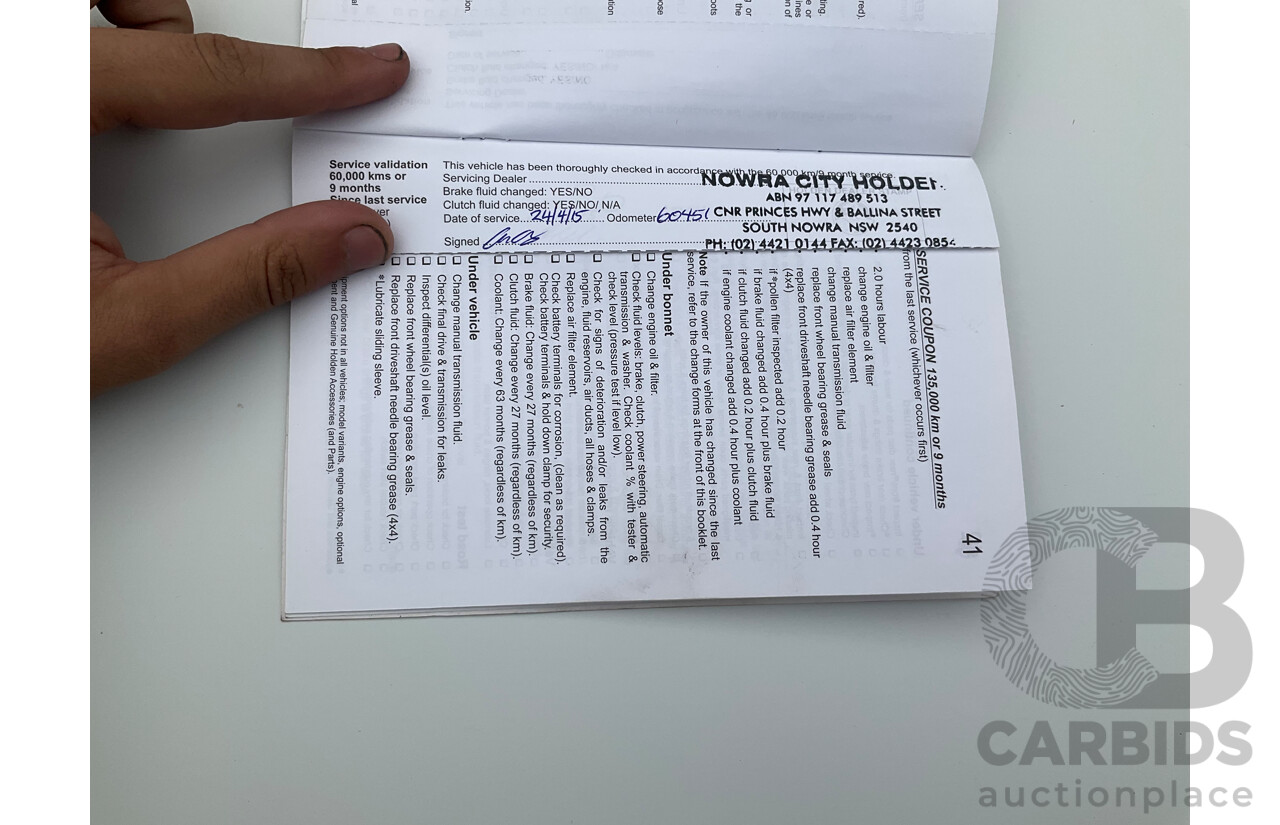 12/2012 Holden Colorado 7 LT (4x4) RG 4d Wagon Summit White Turbo Diesel 2.8L - 7 Seater