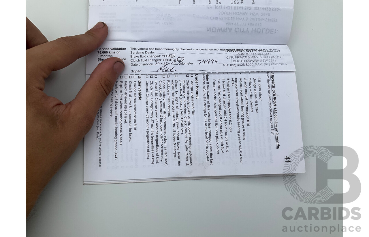 12/2012 Holden Colorado 7 LT (4x4) RG 4d Wagon Summit White Turbo Diesel 2.8L - 7 Seater