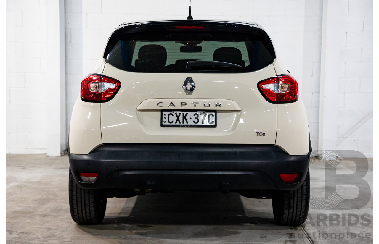 1/2015 Renault Captur Dynamique (FWD) J87 4d Wagon Ivory White / Black Roof Turbo 1.2L