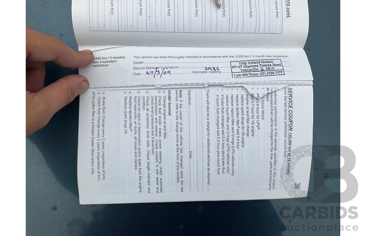 6/2008 Holden Commodore Omega VE MY09 4d Sedan Impulse Blue V6 3.6L