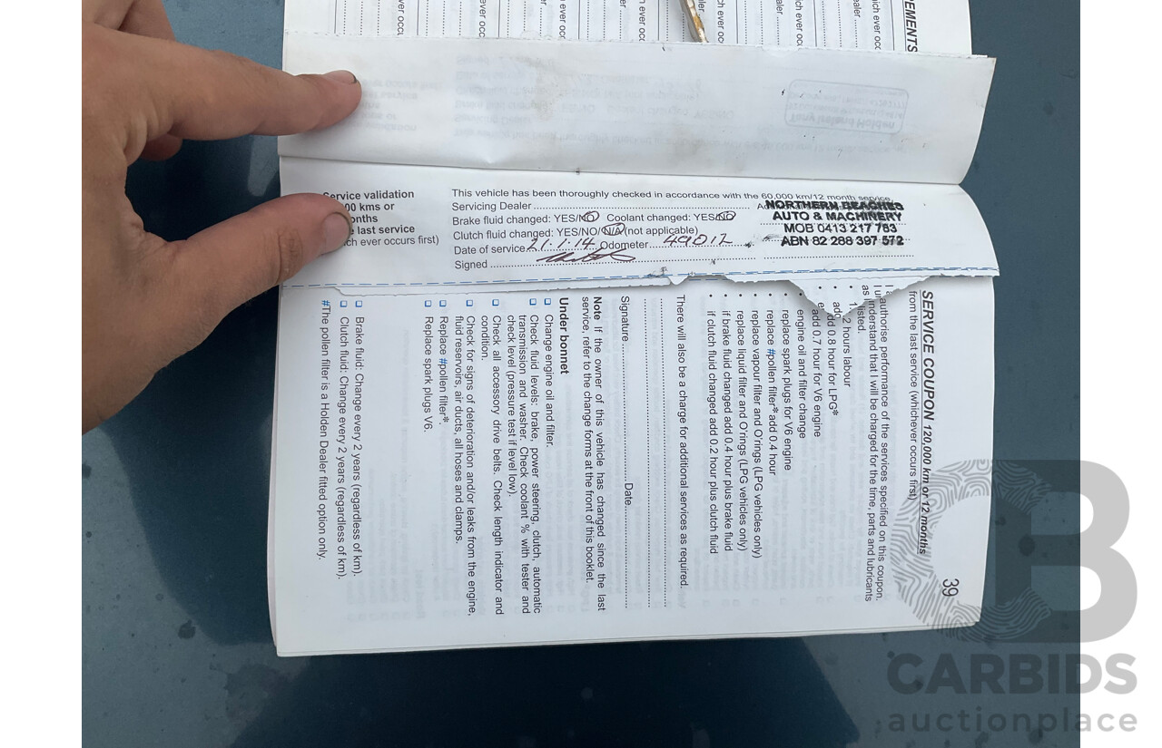 6/2008 Holden Commodore Omega VE MY09 4d Sedan Impulse Blue V6 3.6L