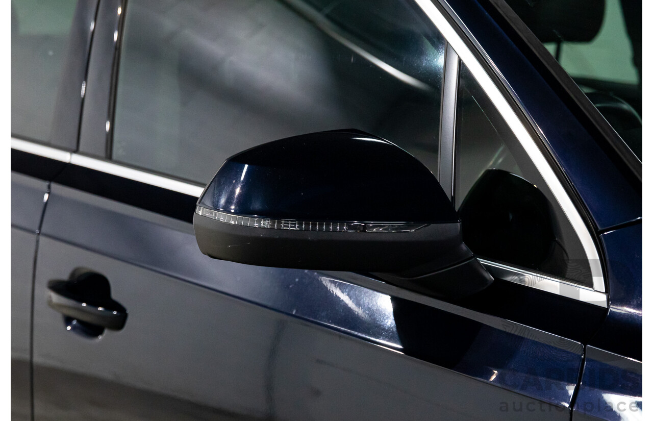 10/2017 Audi Q7 3.0 TDI Quattro (160kW AWD) 4M MY17 4d Wagon Ink Blue Metallic Turbo Diesel V6 3.0L