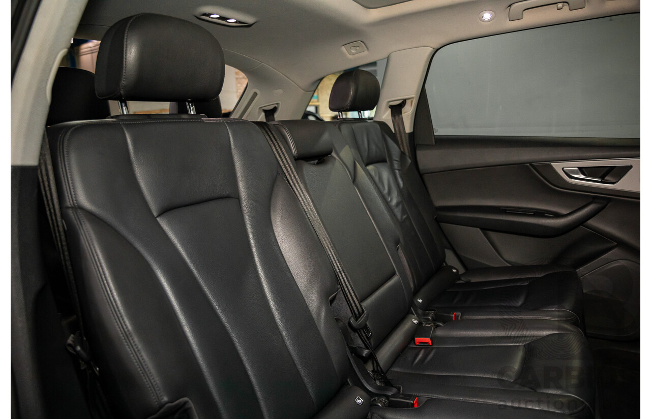 10/2017 Audi Q7 3.0 TDI Quattro (160kW AWD) 4M MY17 4d Wagon Ink Blue Metallic Turbo Diesel V6 3.0L