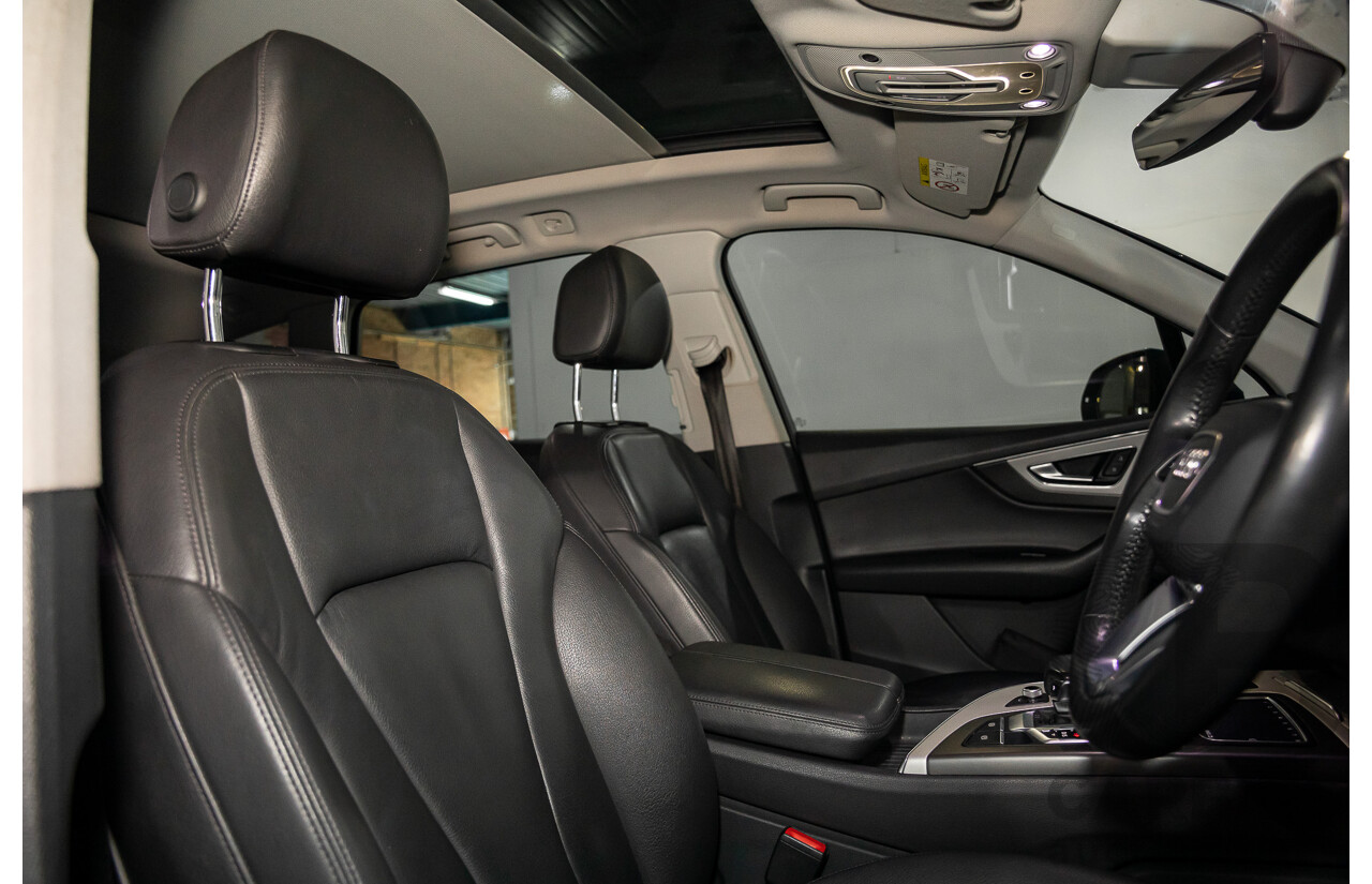 10/2017 Audi Q7 3.0 TDI Quattro (160kW AWD) 4M MY17 4d Wagon Ink Blue Metallic Turbo Diesel V6 3.0L