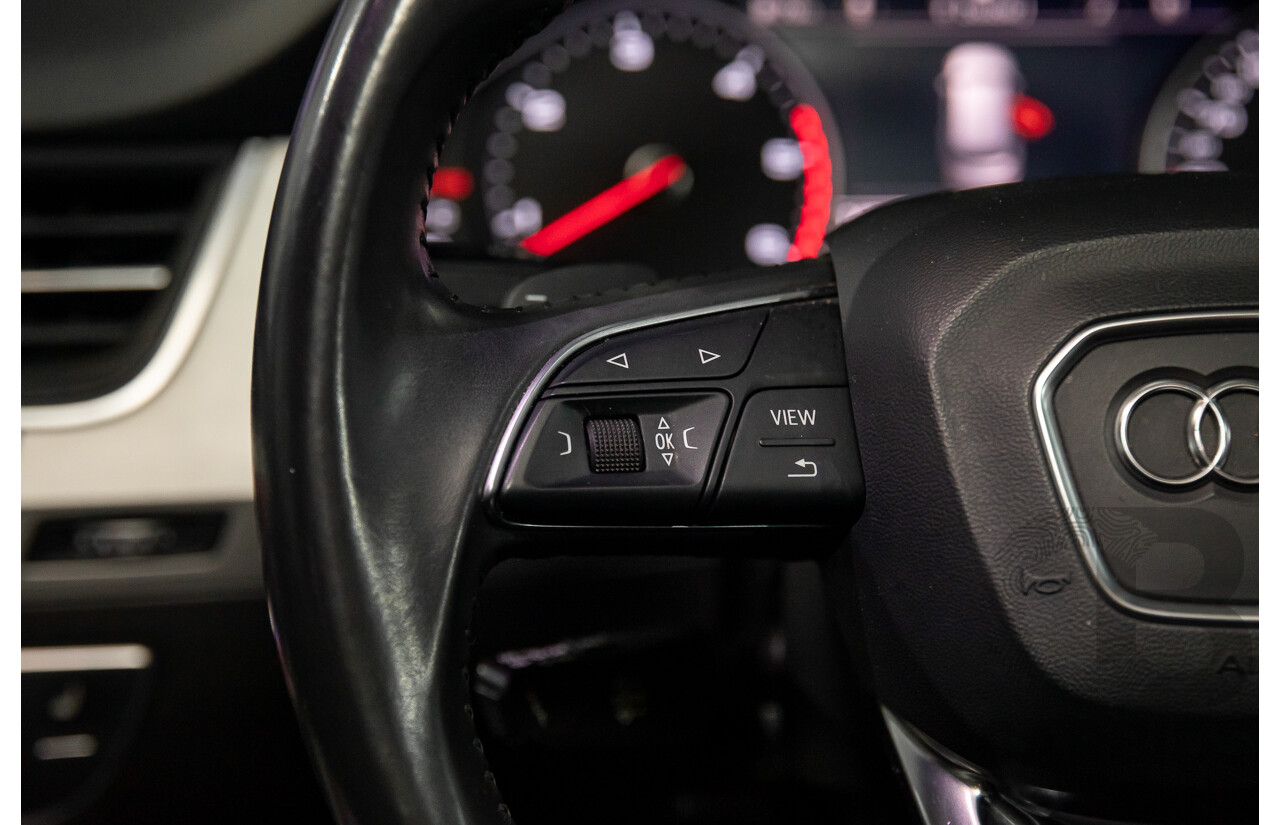 10/2017 Audi Q7 3.0 TDI Quattro (160kW AWD) 4M MY17 4d Wagon Ink Blue Metallic Turbo Diesel V6 3.0L