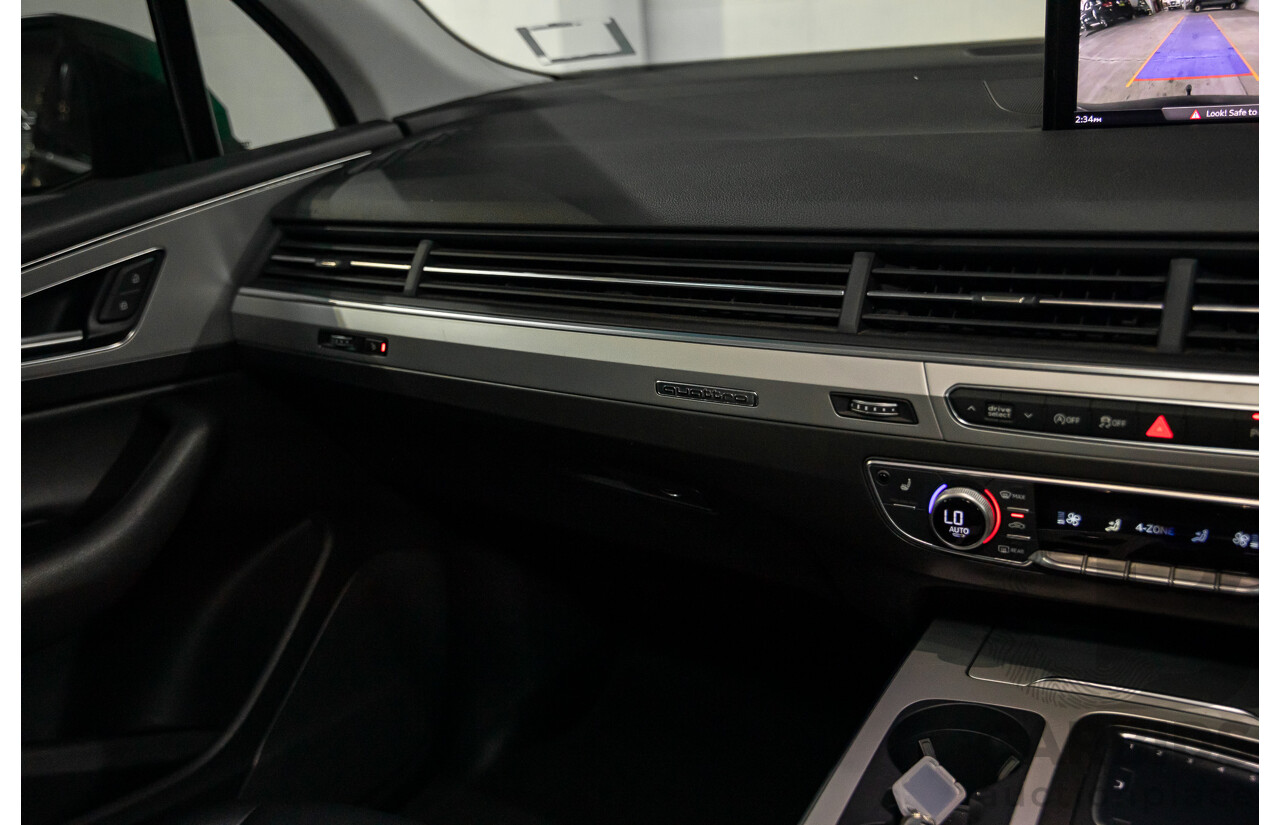 10/2017 Audi Q7 3.0 TDI Quattro (160kW AWD) 4M MY17 4d Wagon Ink Blue Metallic Turbo Diesel V6 3.0L