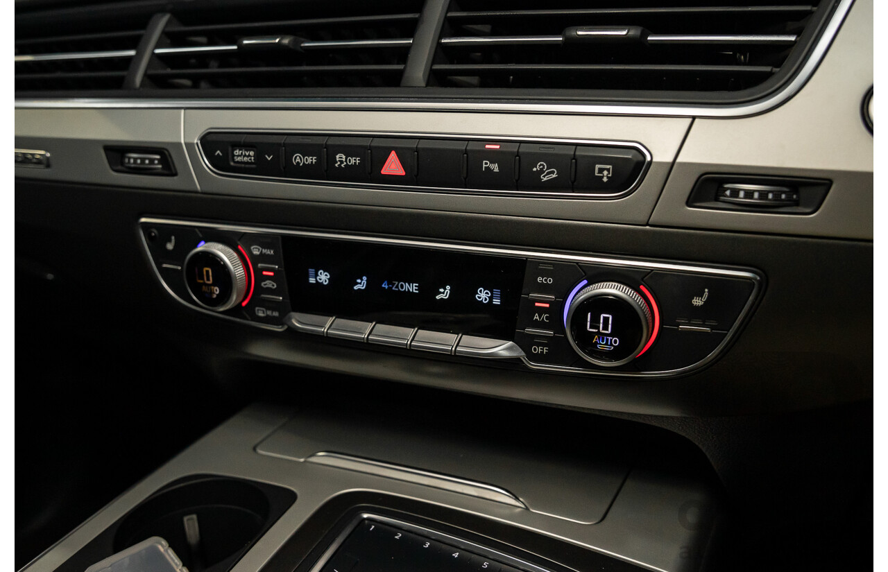 10/2017 Audi Q7 3.0 TDI Quattro (160kW AWD) 4M MY17 4d Wagon Ink Blue Metallic Turbo Diesel V6 3.0L