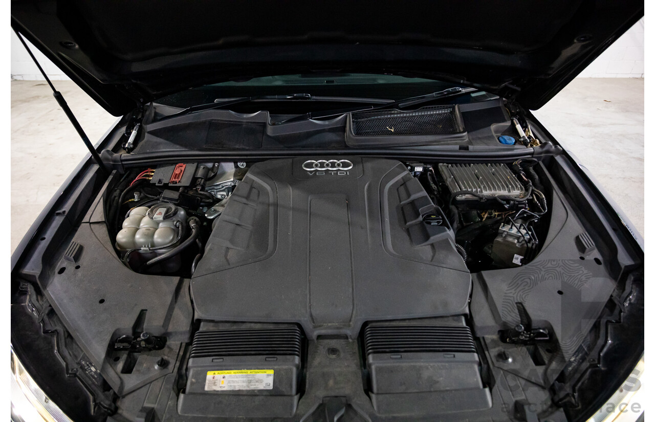 10/2017 Audi Q7 3.0 TDI Quattro (160kW AWD) 4M MY17 4d Wagon Ink Blue Metallic Turbo Diesel V6 3.0L