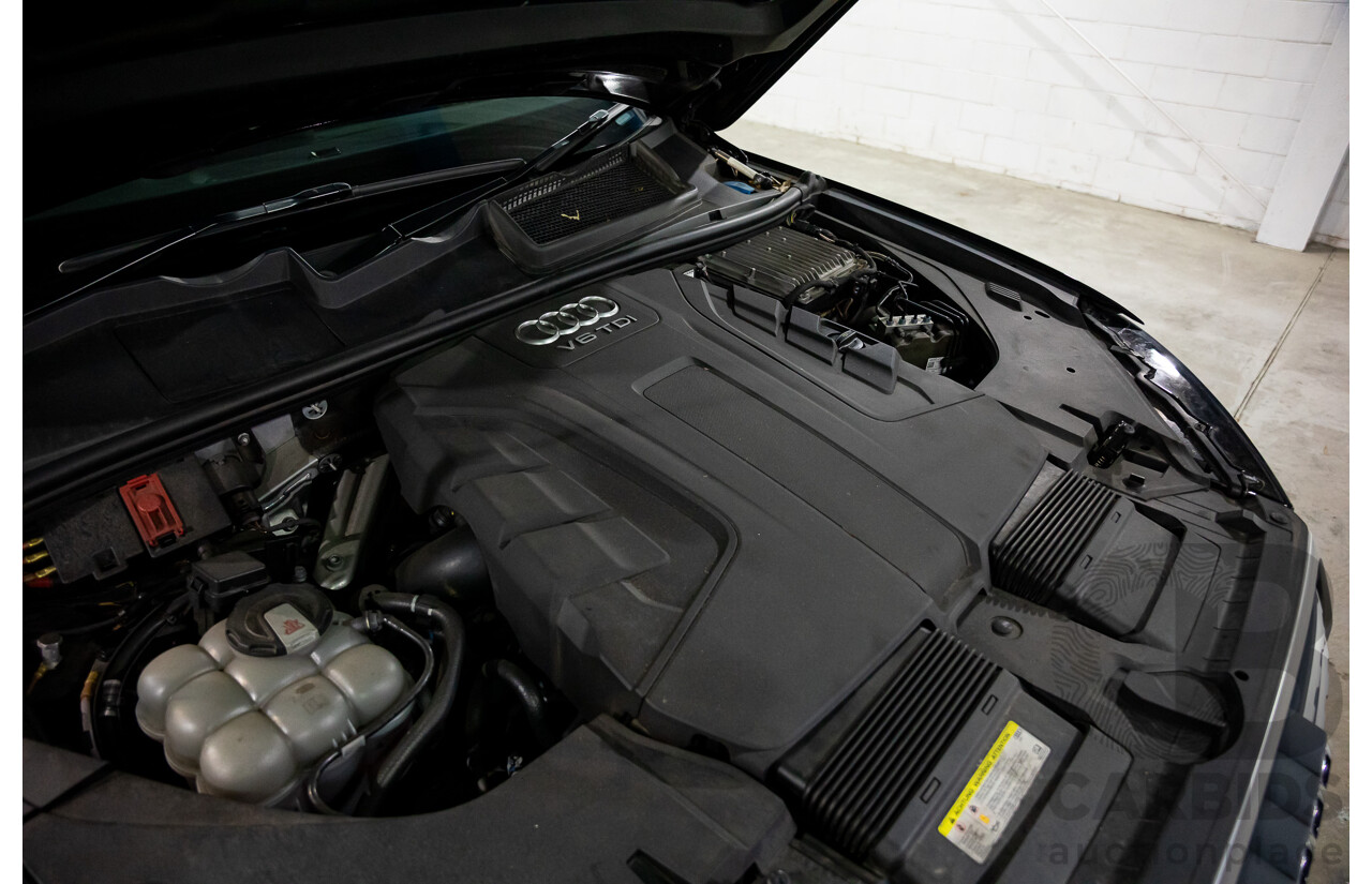 10/2017 Audi Q7 3.0 TDI Quattro (160kW AWD) 4M MY17 4d Wagon Ink Blue Metallic Turbo Diesel V6 3.0L