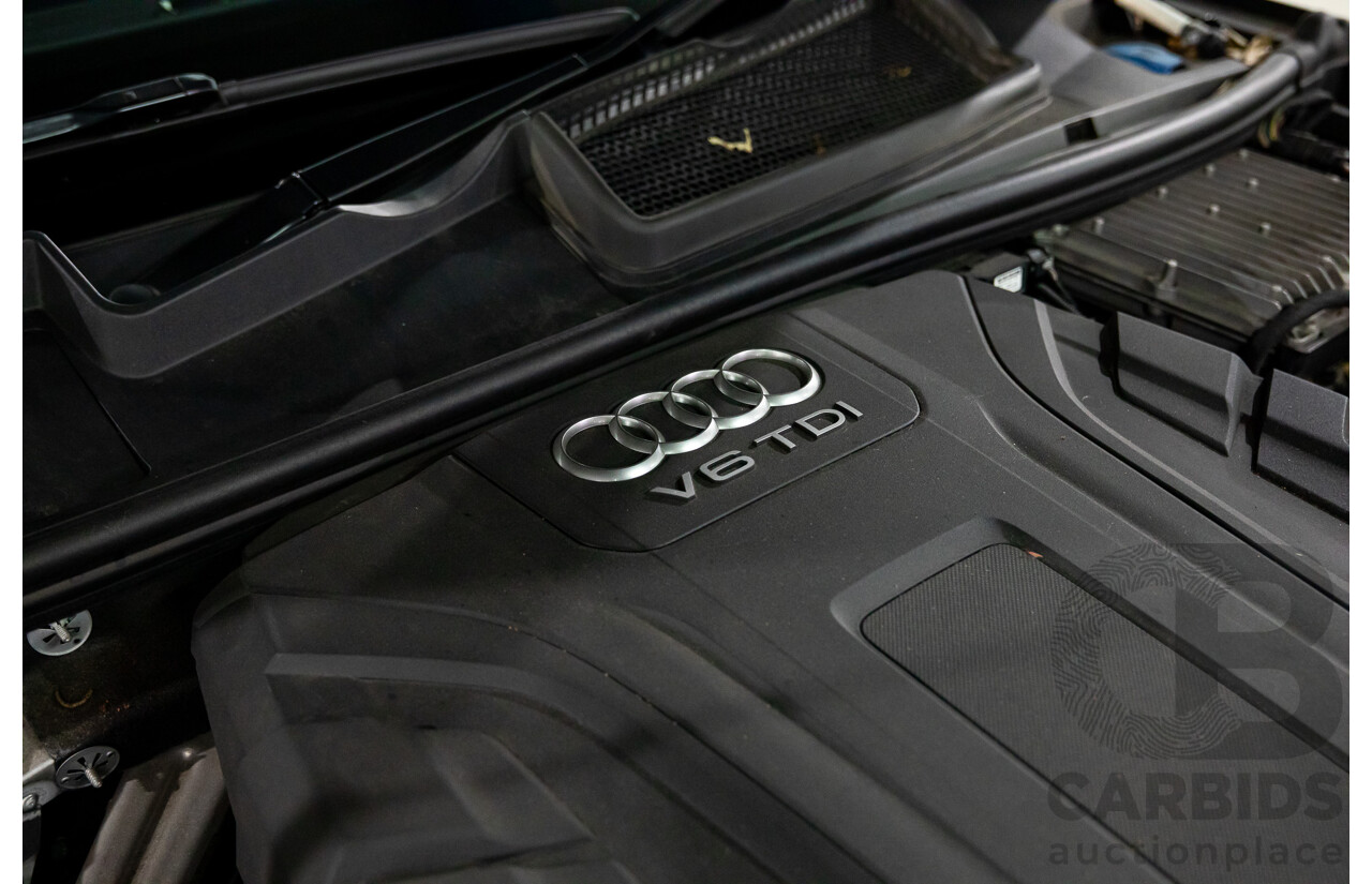 10/2017 Audi Q7 3.0 TDI Quattro (160kW AWD) 4M MY17 4d Wagon Ink Blue Metallic Turbo Diesel V6 3.0L