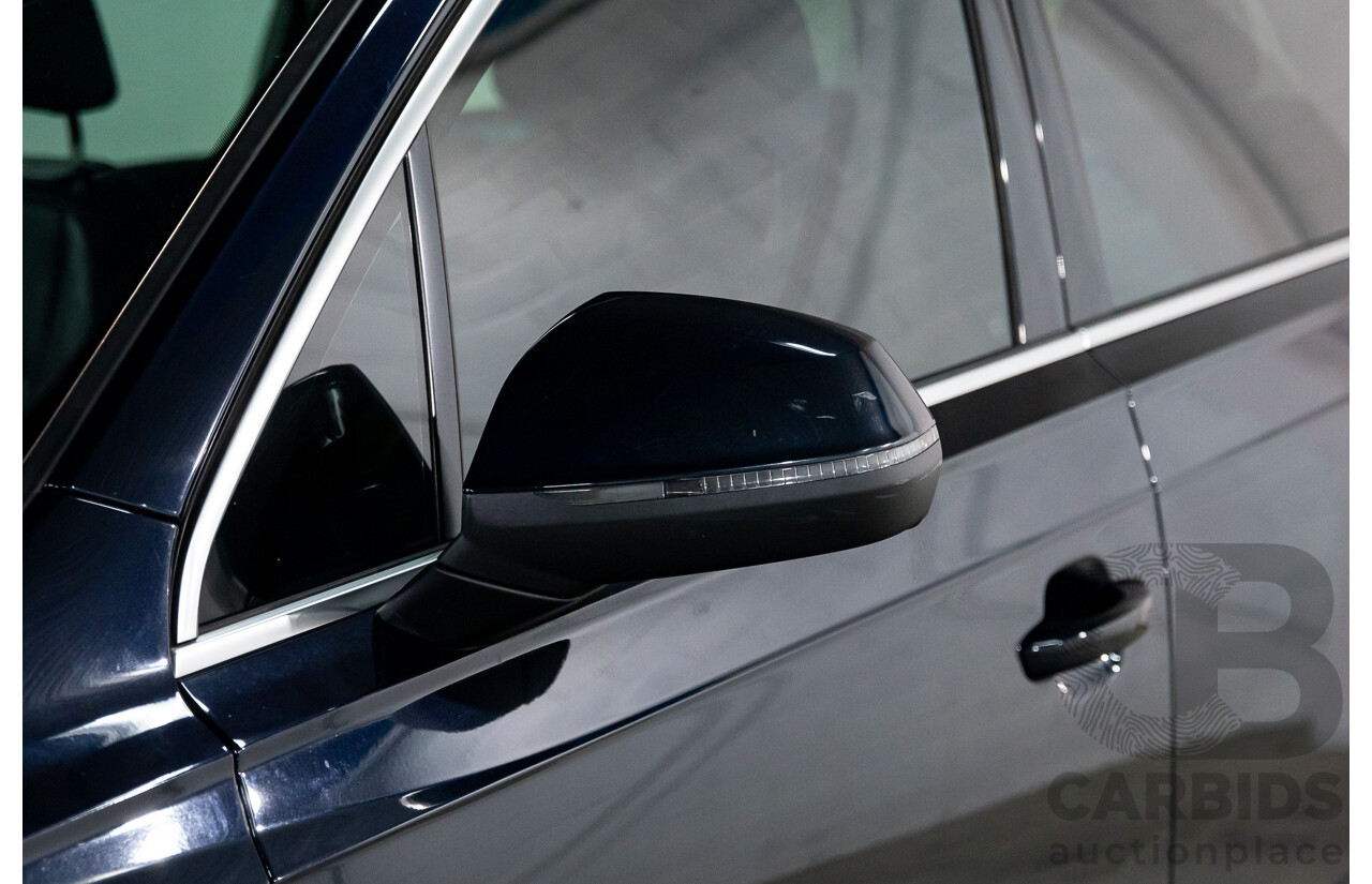 10/2017 Audi Q7 3.0 TDI Quattro (160kW AWD) 4M MY17 4d Wagon Ink Blue Metallic Turbo Diesel V6 3.0L