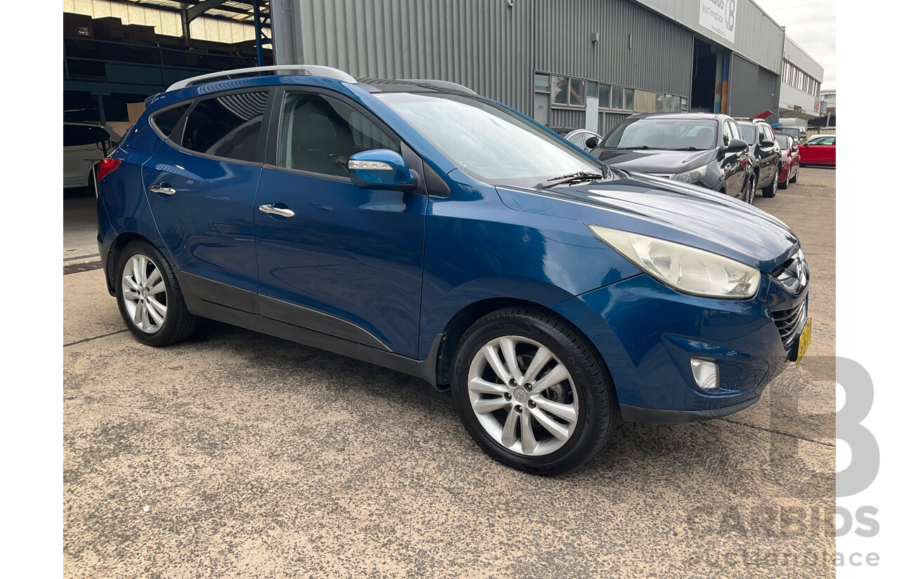 4/2012 Hyundai IX35 Highlander (AWD) LM MY11 4d Wagon Oil Blue Metallic Turbo Diesel 2.0L