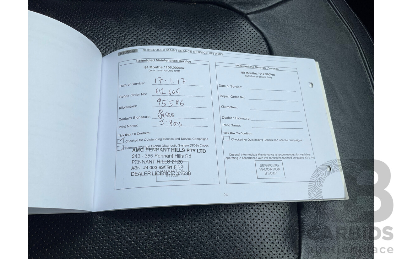 4/2012 Hyundai IX35 Highlander (AWD) LM MY11 4d Wagon Oil Blue Metallic Turbo Diesel 2.0L