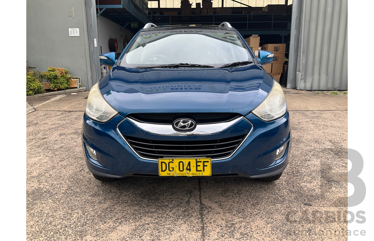 4/2012 Hyundai IX35 Highlander (AWD) LM MY11 4d Wagon Oil Blue Metallic Turbo Diesel 2.0L