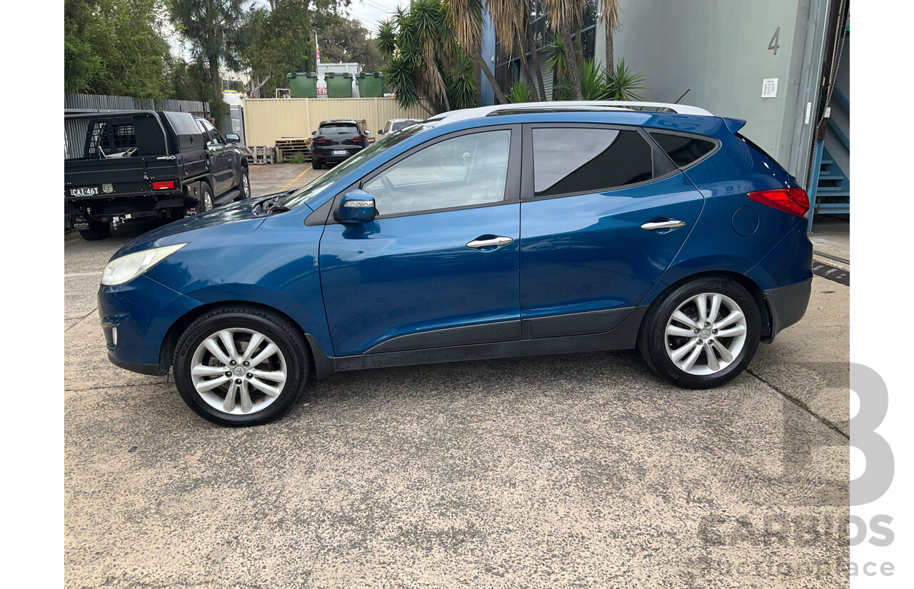4/2012 Hyundai IX35 Highlander (AWD) LM MY11 4d Wagon Oil Blue Metallic Turbo Diesel 2.0L