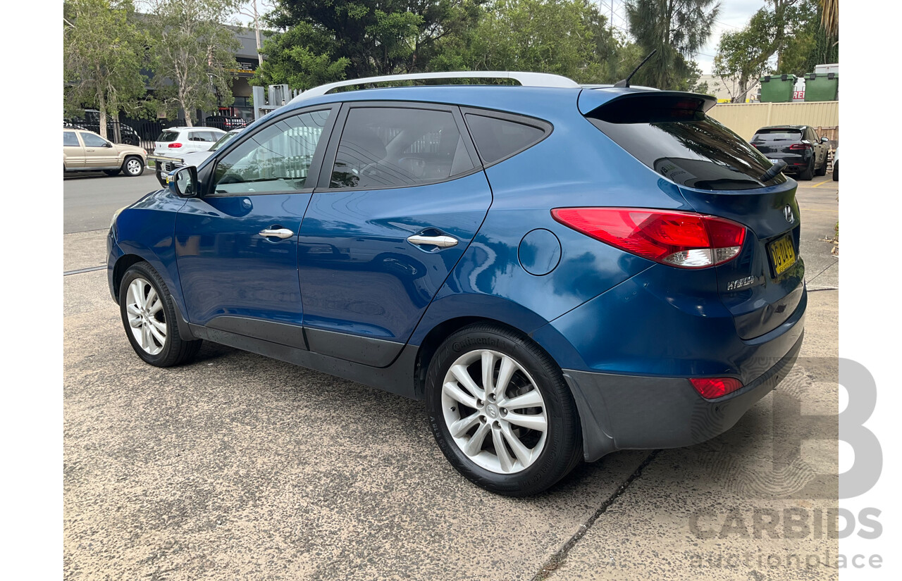 4/2012 Hyundai IX35 Highlander (AWD) LM MY11 4d Wagon Oil Blue Metallic Turbo Diesel 2.0L