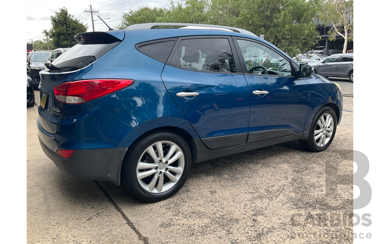 4/2012 Hyundai IX35 Highlander (AWD) LM MY11 4d Wagon Oil Blue Metallic Turbo Diesel 2.0L