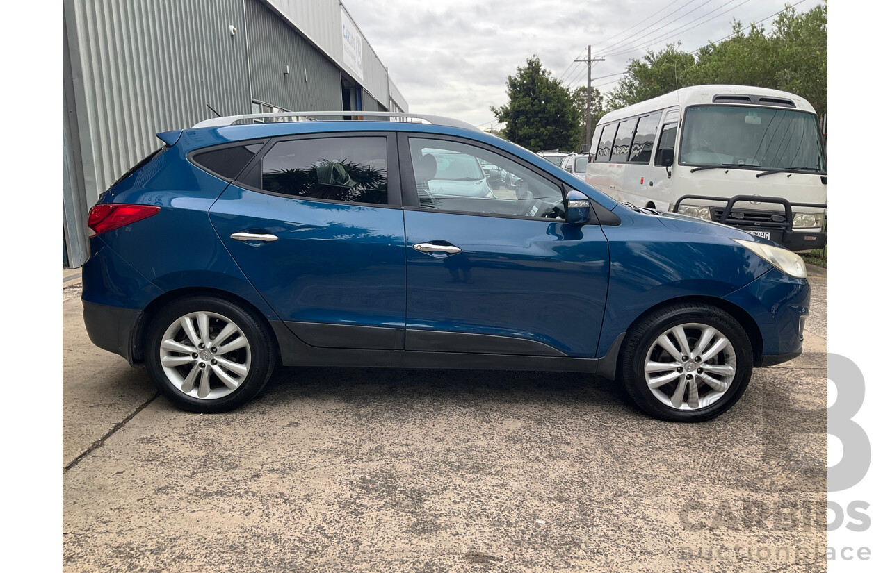 4/2012 Hyundai IX35 Highlander (AWD) LM MY11 4d Wagon Oil Blue Metallic Turbo Diesel 2.0L