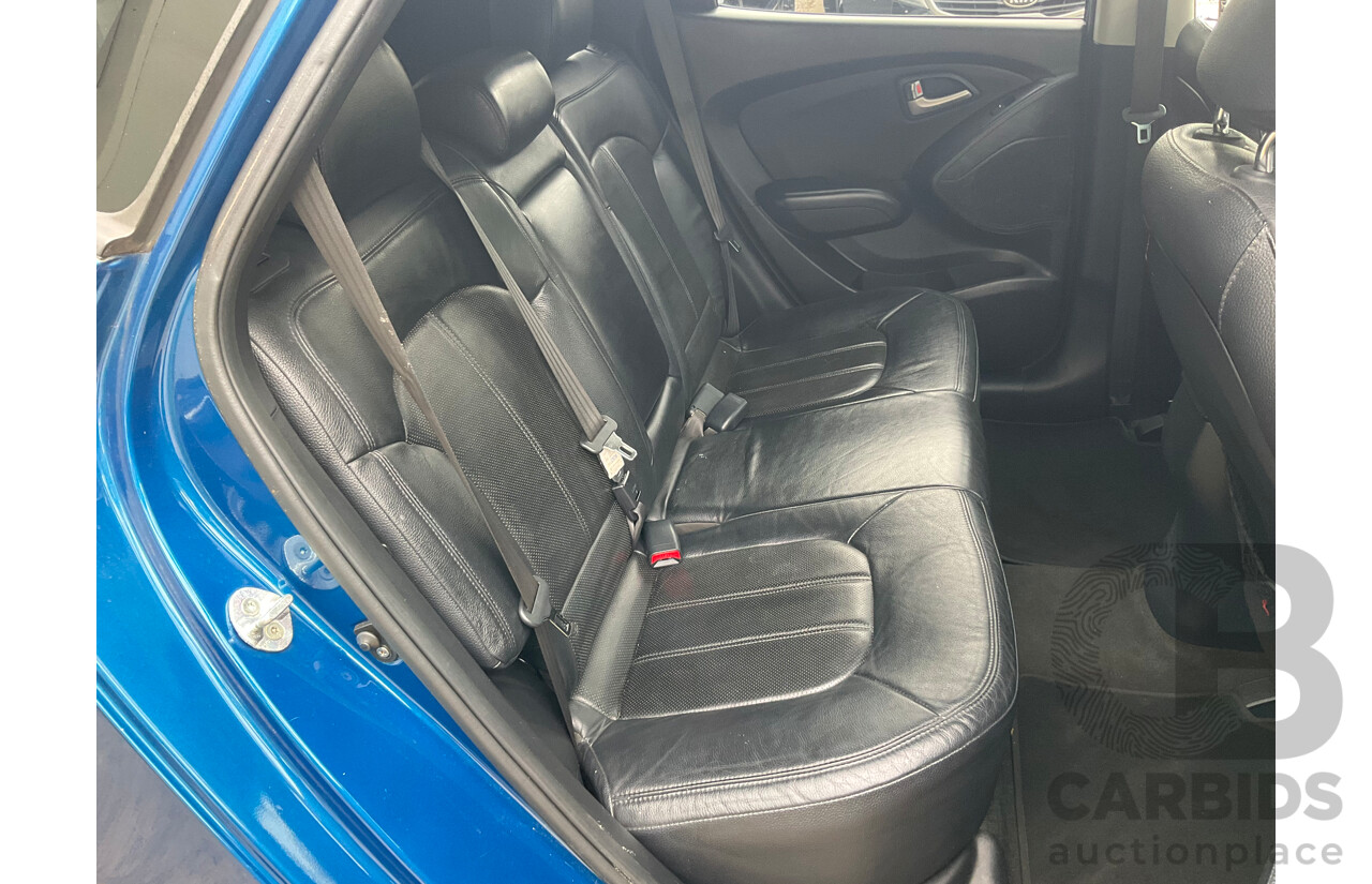 4/2012 Hyundai IX35 Highlander (AWD) LM MY11 4d Wagon Oil Blue Metallic Turbo Diesel 2.0L