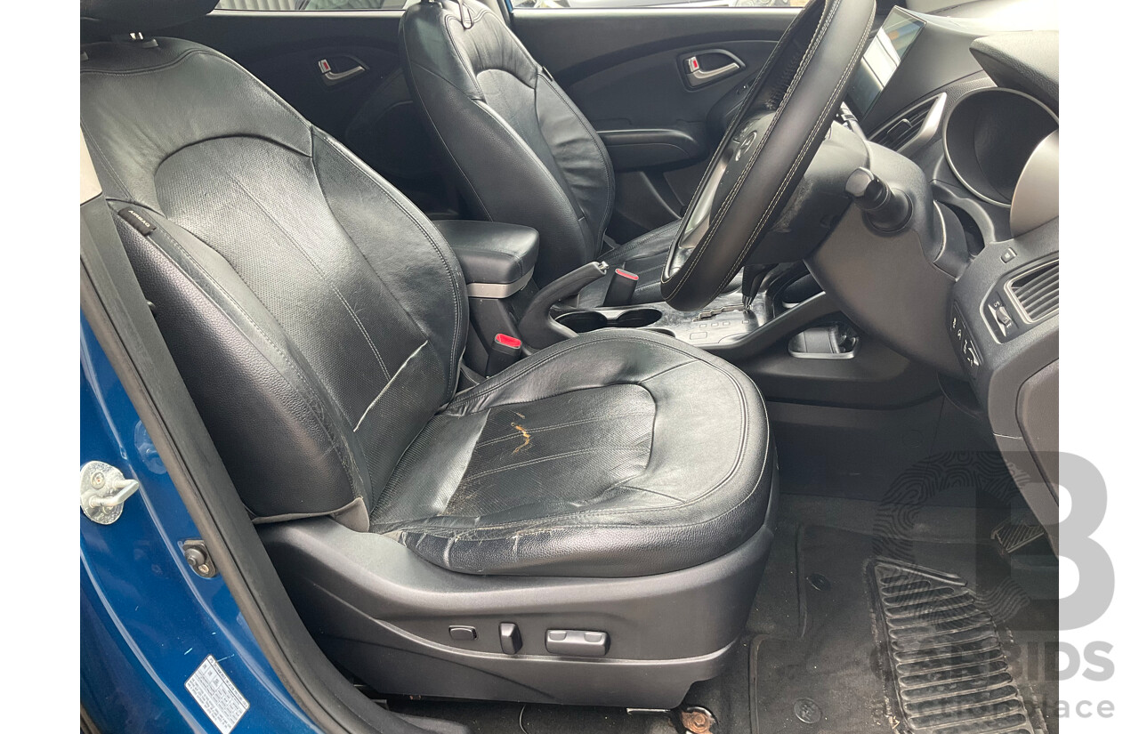 4/2012 Hyundai IX35 Highlander (AWD) LM MY11 4d Wagon Oil Blue Metallic Turbo Diesel 2.0L
