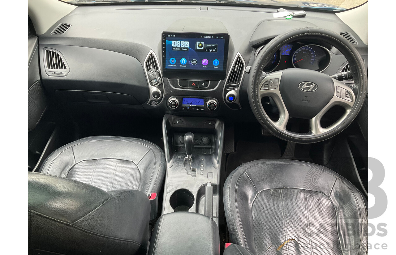 4/2012 Hyundai IX35 Highlander (AWD) LM MY11 4d Wagon Oil Blue Metallic Turbo Diesel 2.0L