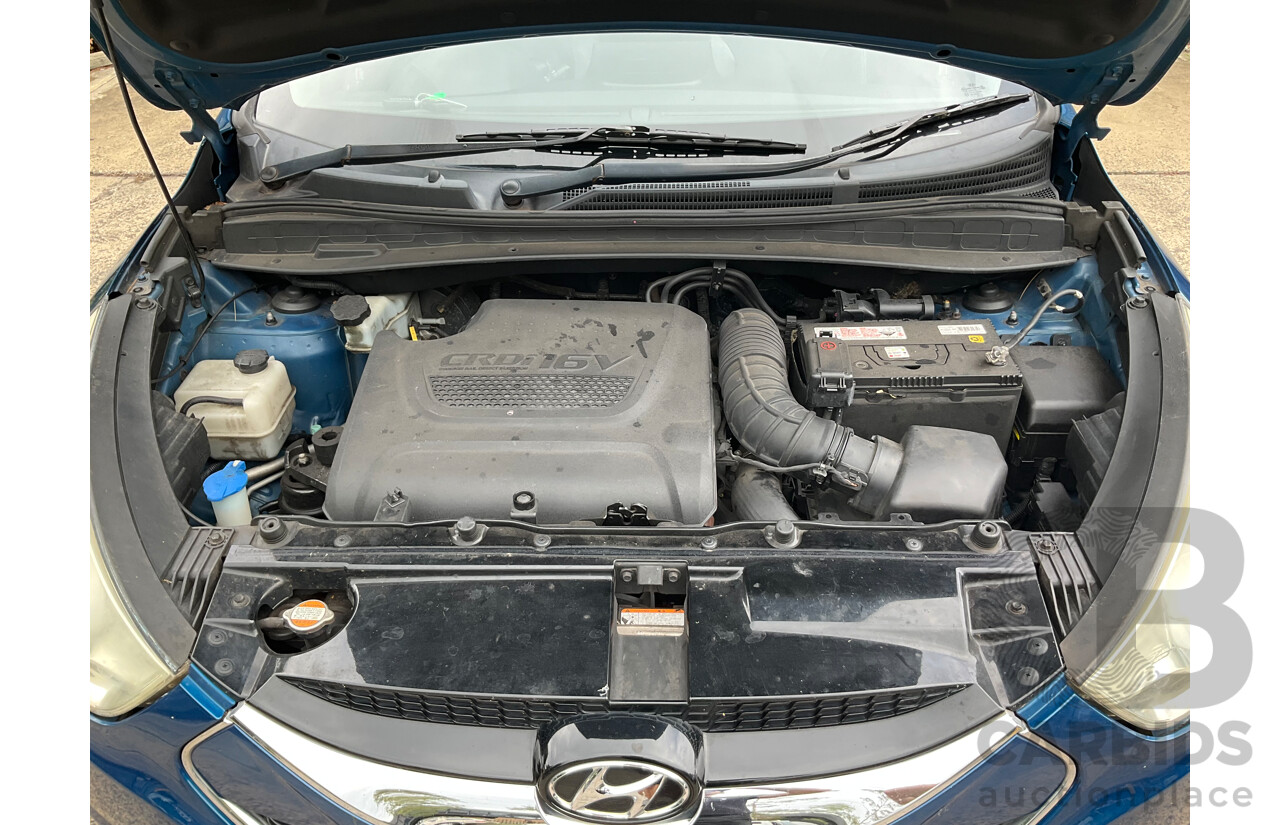 4/2012 Hyundai IX35 Highlander (AWD) LM MY11 4d Wagon Oil Blue Metallic Turbo Diesel 2.0L
