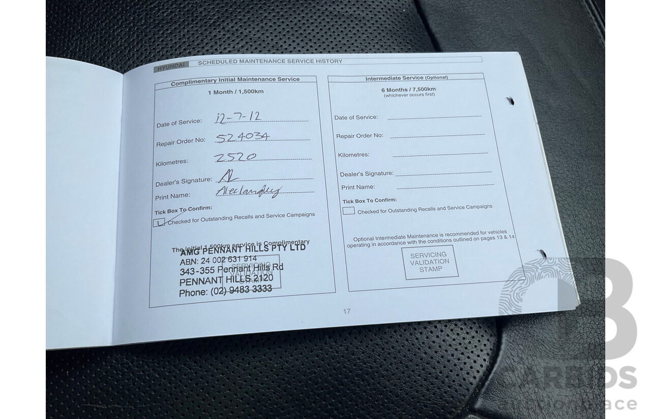 4/2012 Hyundai IX35 Highlander (AWD) LM MY11 4d Wagon Oil Blue Metallic Turbo Diesel 2.0L