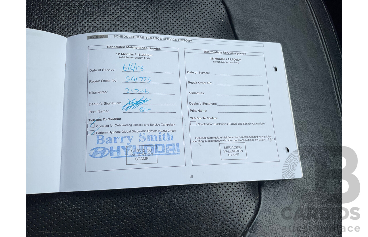 4/2012 Hyundai IX35 Highlander (AWD) LM MY11 4d Wagon Oil Blue Metallic Turbo Diesel 2.0L