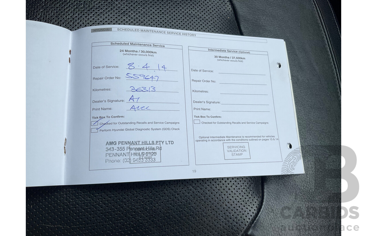 4/2012 Hyundai IX35 Highlander (AWD) LM MY11 4d Wagon Oil Blue Metallic Turbo Diesel 2.0L