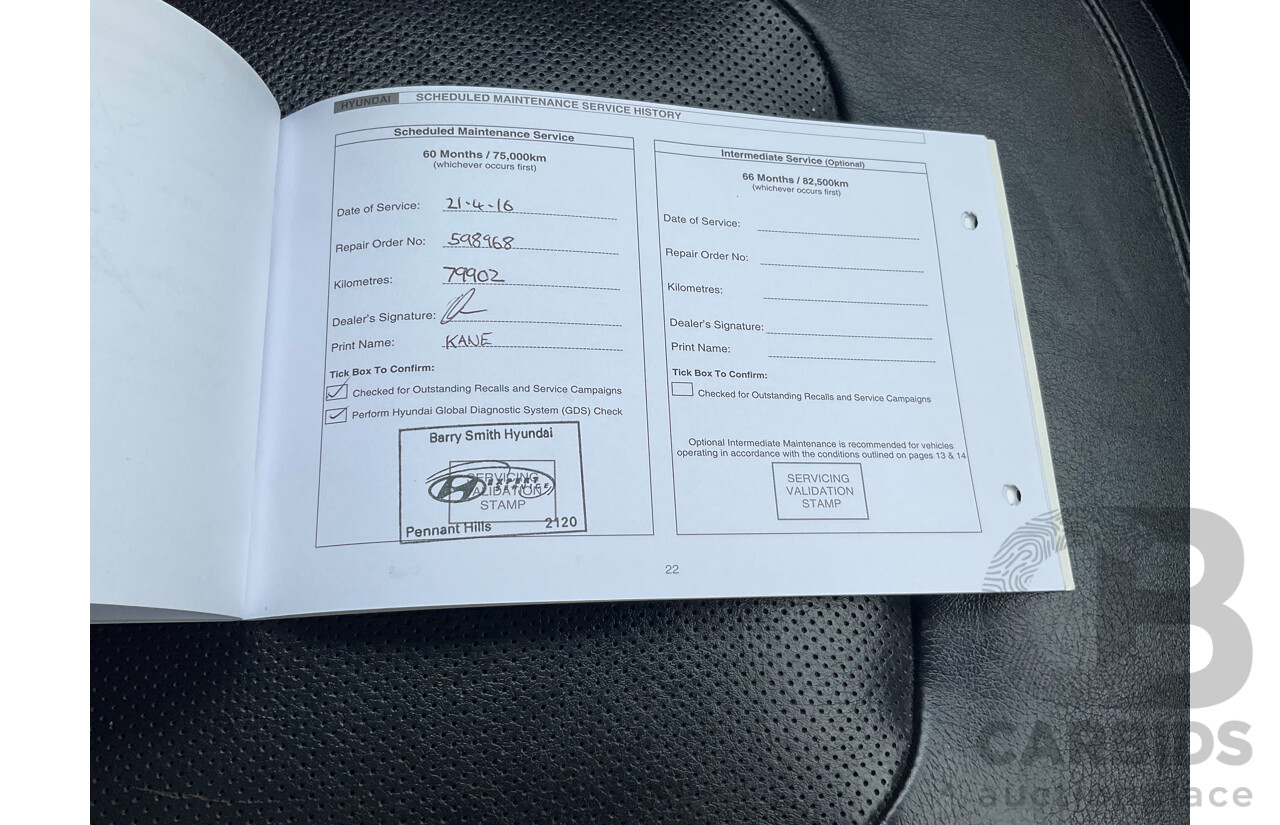 4/2012 Hyundai IX35 Highlander (AWD) LM MY11 4d Wagon Oil Blue Metallic Turbo Diesel 2.0L