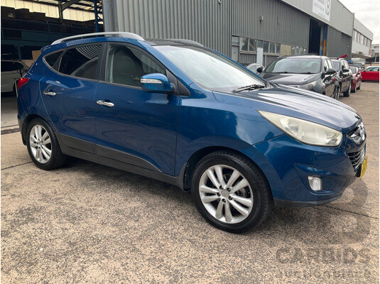 4/2012 Hyundai IX35 Highlander (AWD) LM MY11 4d Wagon Oil Blue Metallic Turbo Diesel 2.0L