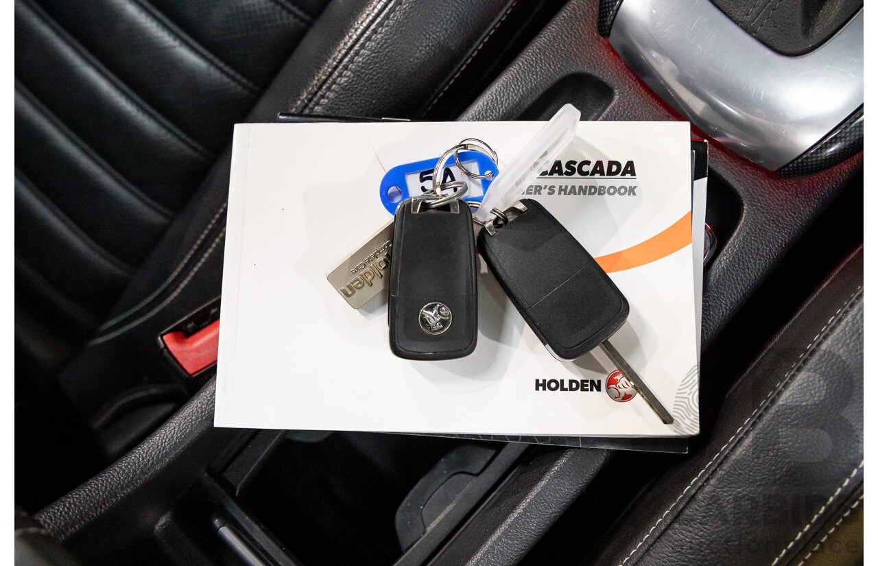 05/2016 Holden Cascada (FWD) CJ MY16 2d Convertible Deep Sky Blue Metallic Turbo 1.6L