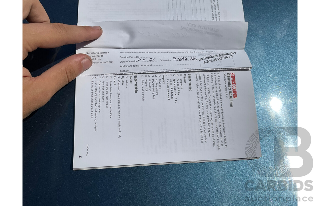 05/2016 Holden Cascada (FWD) CJ MY16 2d Convertible Deep Sky Blue Metallic Turbo 1.6L