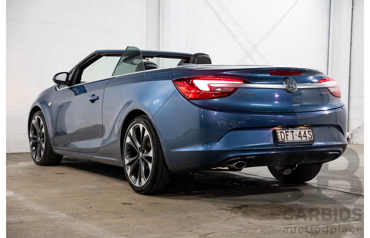 05/2016 Holden Cascada (FWD) CJ MY16 2d Convertible Deep Sky Blue Metallic Turbo 1.6L