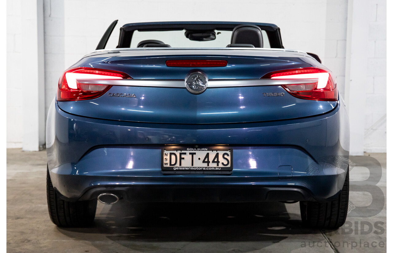 05/2016 Holden Cascada (FWD) CJ MY16 2d Convertible Deep Sky Blue Metallic Turbo 1.6L