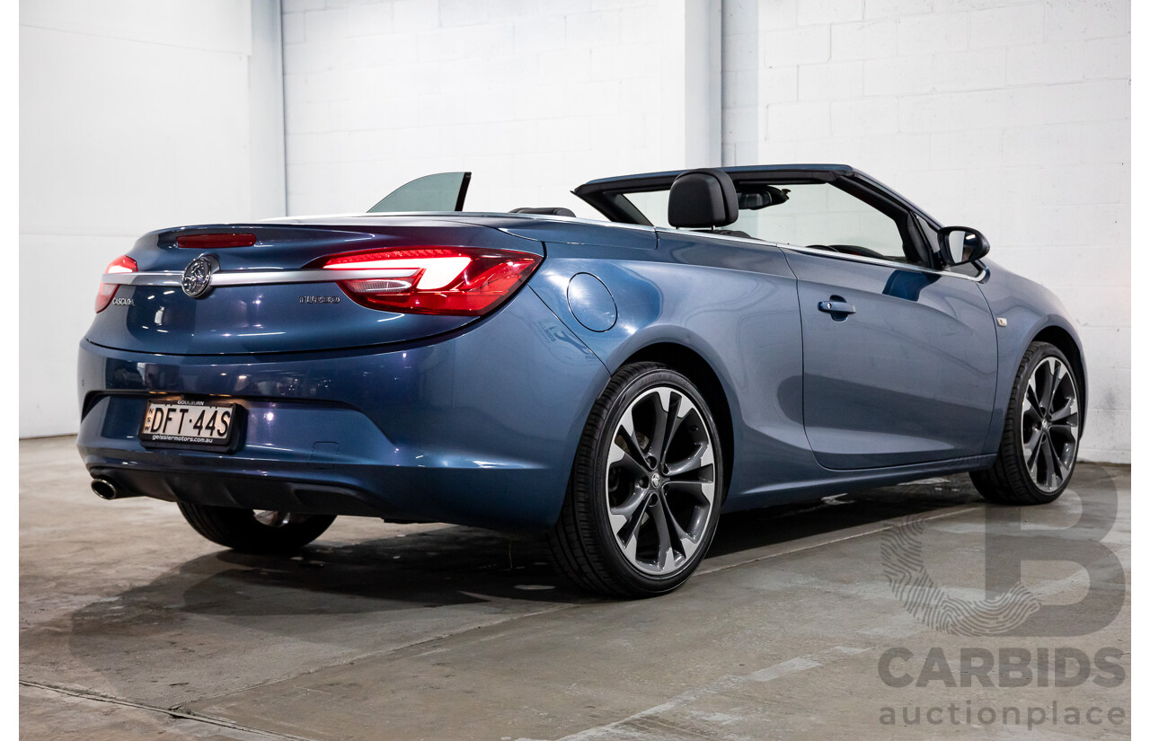 05/2016 Holden Cascada (FWD) CJ MY16 2d Convertible Deep Sky Blue Metallic Turbo 1.6L