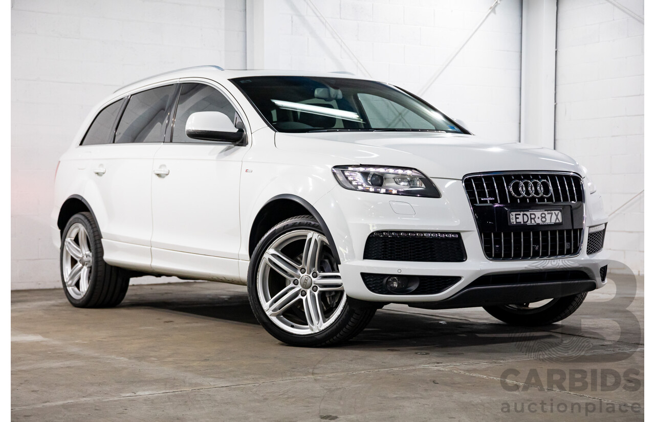 10/2014 Audi Q7 3.0 TDI Quattro S-Line MY14 4d Wagon Carrara White Turbo Diesel V6 3.0L