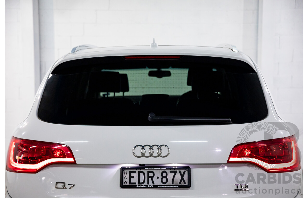 10/2014 Audi Q7 3.0 TDI Quattro S-Line MY14 4d Wagon Carrara White Turbo Diesel V6 3.0L