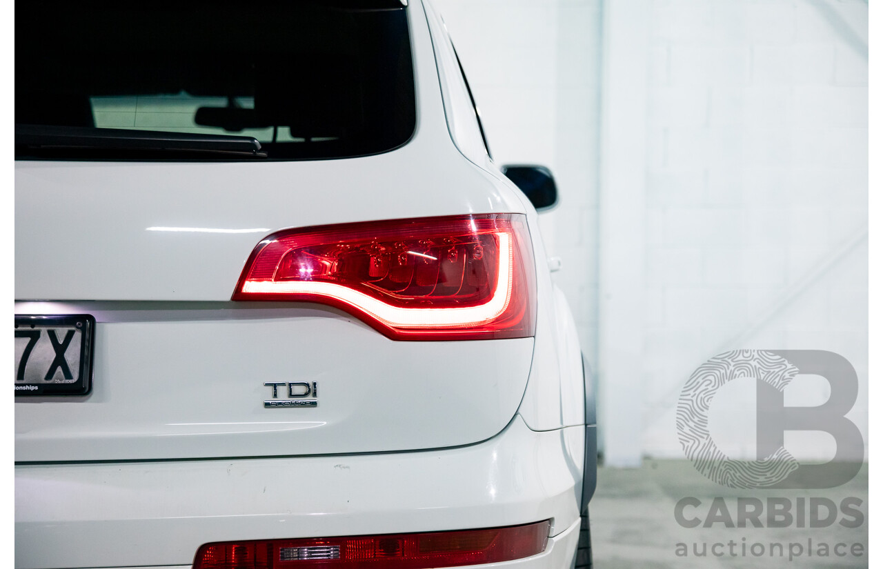 10/2014 Audi Q7 3.0 TDI Quattro S-Line MY14 4d Wagon Carrara White Turbo Diesel V6 3.0L