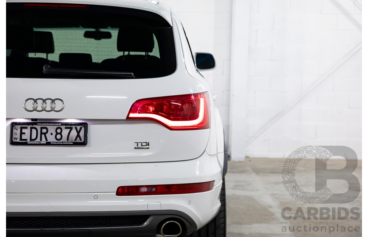 10/2014 Audi Q7 3.0 TDI Quattro S-Line MY14 4d Wagon Carrara White Turbo Diesel V6 3.0L