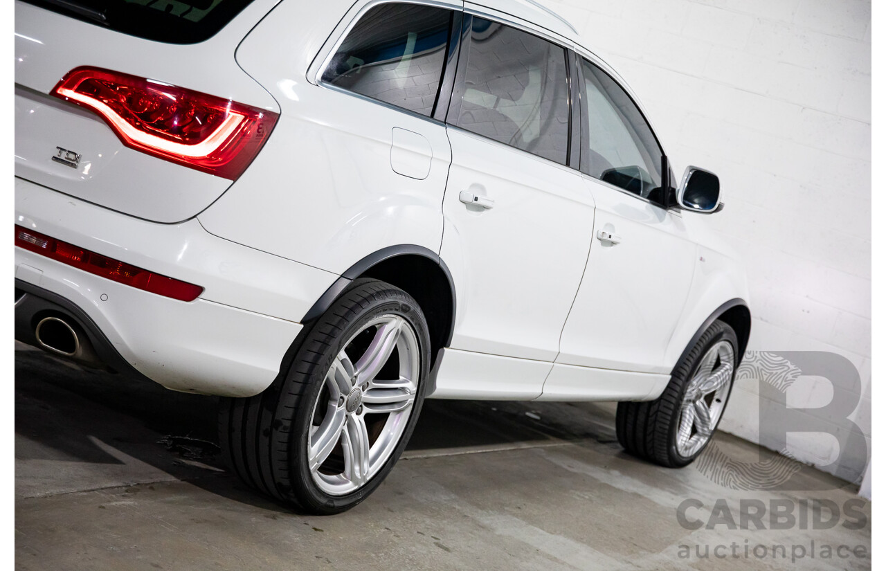 10/2014 Audi Q7 3.0 TDI Quattro S-Line MY14 4d Wagon Carrara White Turbo Diesel V6 3.0L
