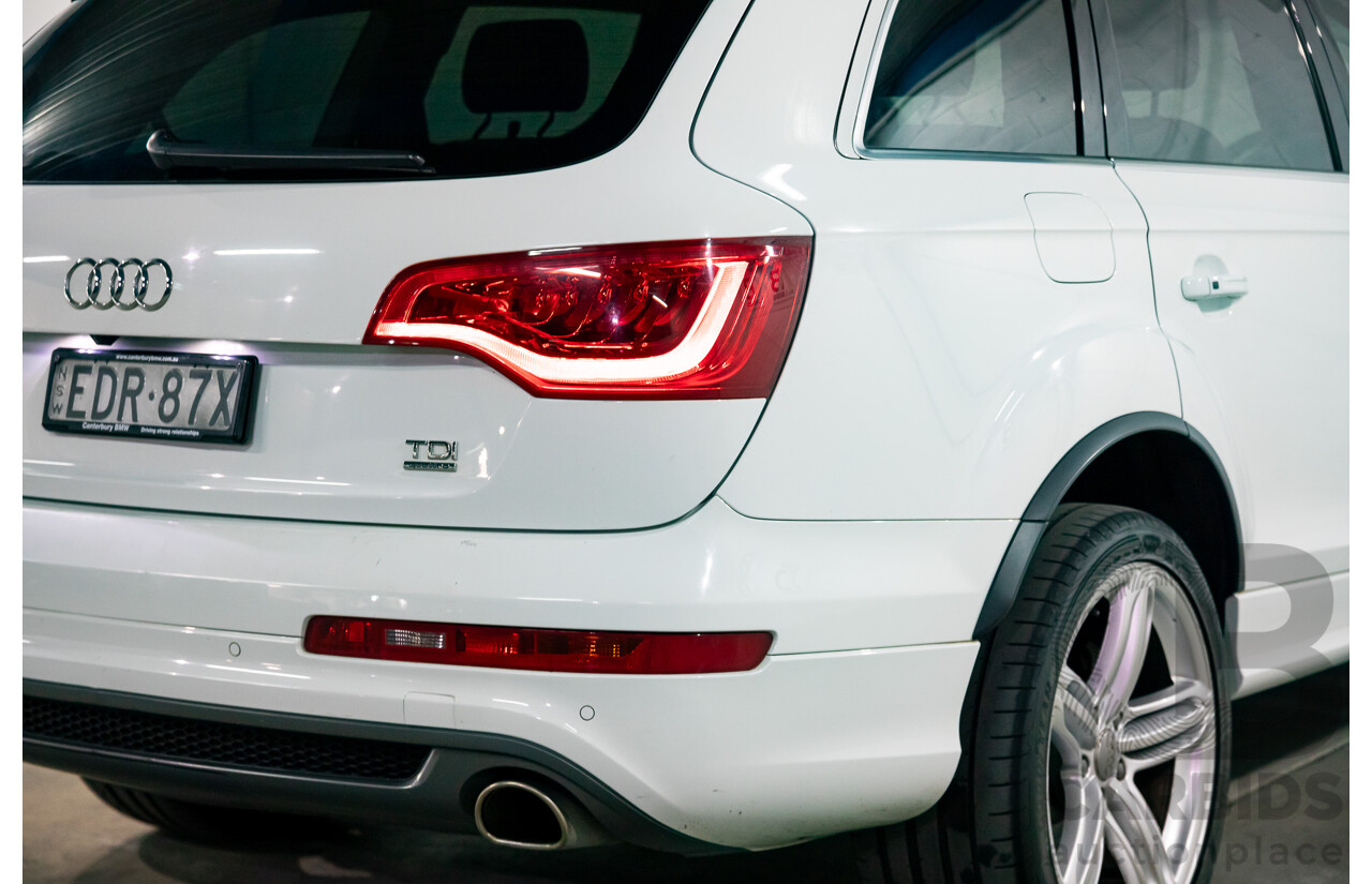 10/2014 Audi Q7 3.0 TDI Quattro S-Line MY14 4d Wagon Carrara White Turbo Diesel V6 3.0L