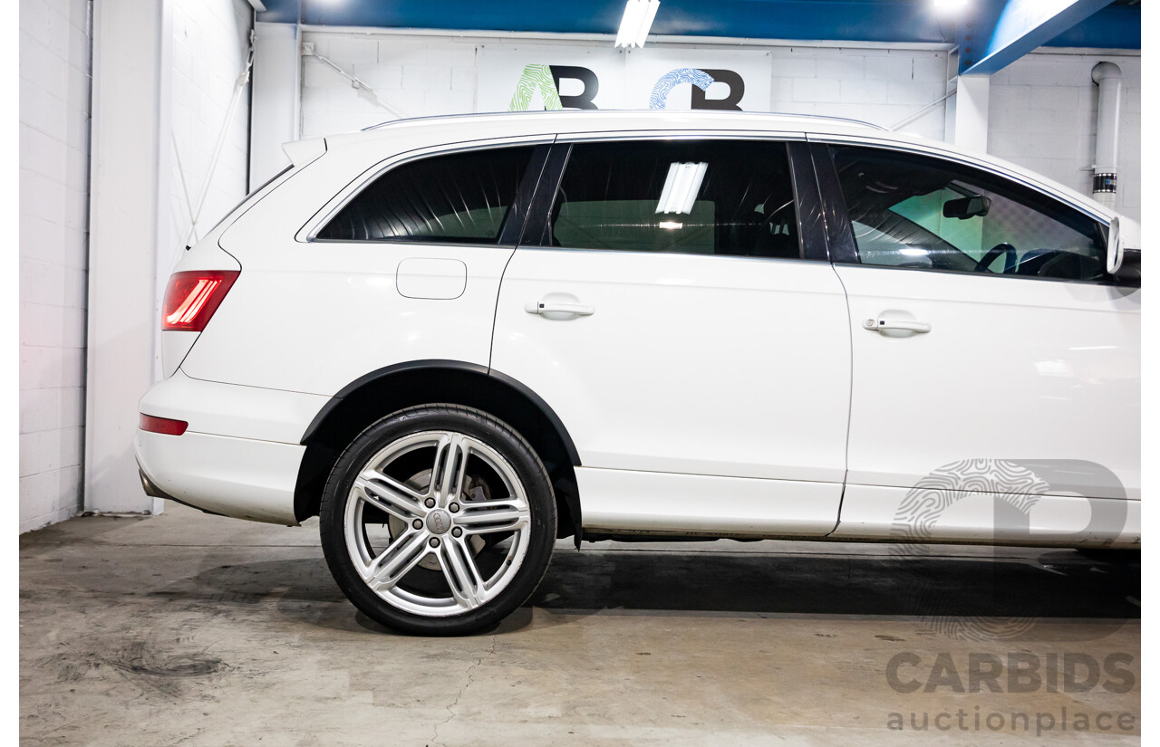 10/2014 Audi Q7 3.0 TDI Quattro S-Line MY14 4d Wagon Carrara White Turbo Diesel V6 3.0L