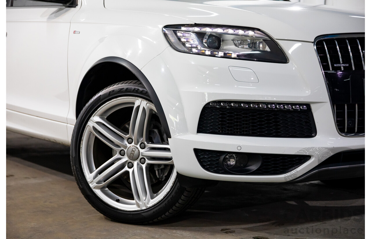 10/2014 Audi Q7 3.0 TDI Quattro S-Line MY14 4d Wagon Carrara White Turbo Diesel V6 3.0L